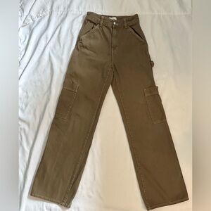 H&M Tan Cargo Jean Pants